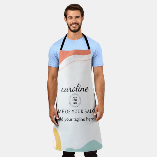 Aangepast Abstract Schort (Gedragen)