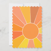 Aangepast Abstract Sun-ontwerp | Kaart (Achterkant)