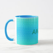 Aangepast Abstract Turquoise Blue Mok (Links)