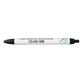 Aangepast accountant bedrijfslogo kantoor zwarte inkt pen