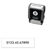 Aangepast accountnummer zelfinktende stempel (In situ)