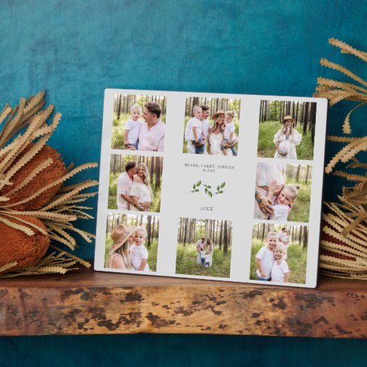 Aangepast acht fotoserie Collage Plaque Fotoplaat (Zijkant)