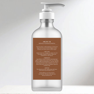 Aangepast achter Etiket Fles Product met Ingredien