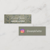 Aangepast ' achtergrond'-instagram mini visitekaartje (Voorkant / Achterkant)