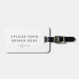 Aangepast acryl Bagagelabel (Landscape)