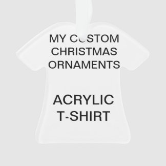 Aangepast acryl T-SHIRT kerstboomversiering Ornament