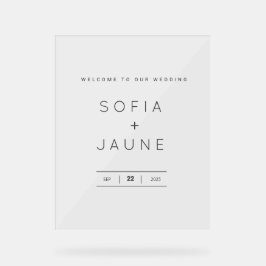 Aangepast Acryl Welkomstbord – Elegant Decor