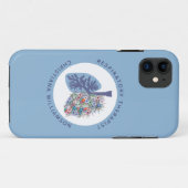 Aangepast ademhalingstherapeut bloemige longen cad Case-Mate iPhone case (Achterkant (horizontaal))