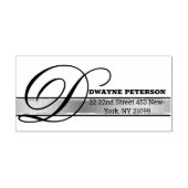 Aangepast adres en aangepaste naam  zelfinktende stempel (Design)