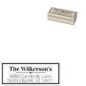 Aangepast adres en naam met Lijst Rubberstempel (Gestempeld)