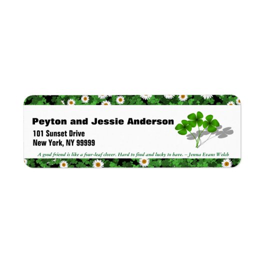 Aangepast adres maart etiket (Voorkant)