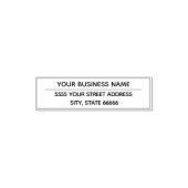 Aangepast adres Naam Business Self-Inking Stamp Zelfinktende Stempel (Design)