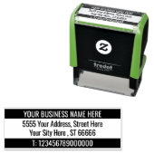 Aangepast adres Naam Info Twee kleuren Modern Stam Zelfinktende Stempel (In situ)