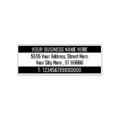 Aangepast adres Naam Info Twee kleuren Modern Stam Zelfinktende Stempel (Design)