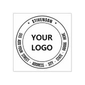 Aangepast adres Naam Stempel met Logo of Foto (Afrduk)