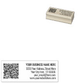 Aangepast adres QR Code Rubber Stamp Sjabloon Rubberstempel (Gestempeld)