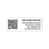 Aangepast adres QR Code Rubber Stamp Sjabloon Rubberstempel (Afrduk)