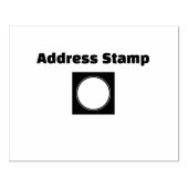 Aangepast Adres-Stamp Jet Black kleur Enveloppen I Rubberstempel (Afrduk)