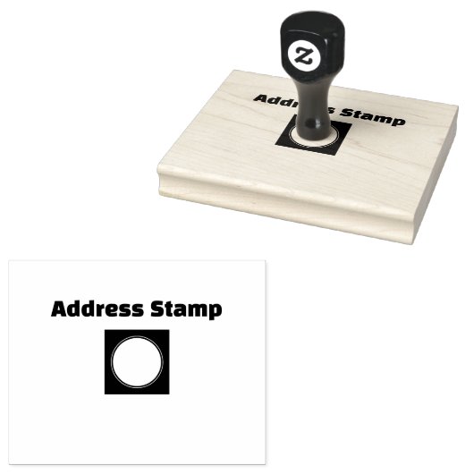 Aangepast Adres-Stamp Jet Black kleur Enveloppen I Rubberstempel (Gestempeld)