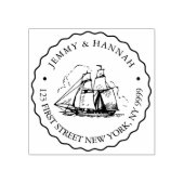 Aangepast adres Stempel, bruiloft Stamp, Scheepsru Rubberstempel (Afrduk)