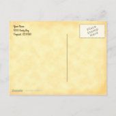 Aangepast adres Tropisch  strand Art Briefkaart (Achterkant)