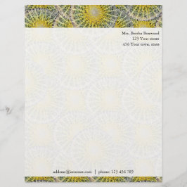 Aangepast adres tropische cactus foto persoonlijk briefhoofd