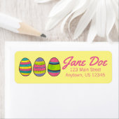 Aangepast adres van paaseihunt etiket (Insitu)