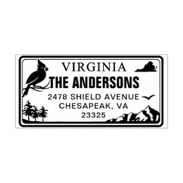 Aangepast adres van Virginia State License Bord Zelfinktende Stempel
