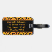 Aangepast adres voor afdrukken en peuteren bagagelabel (Achterkant horizontaal)