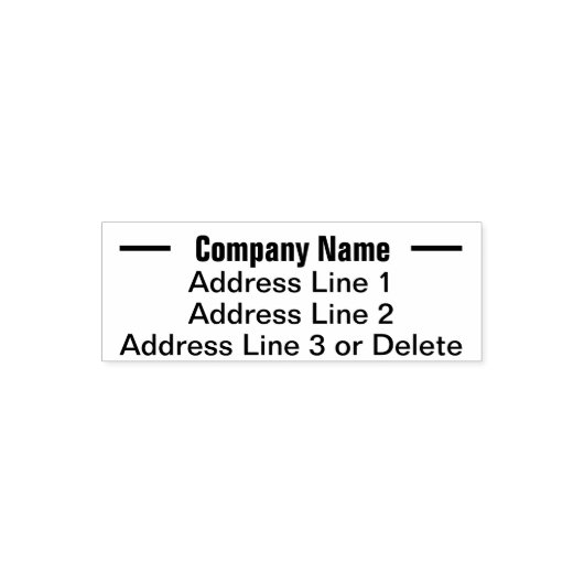 Aangepast adres voor bedrijfsretournering  zelfinktende stempel (Design)