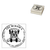 Aangepast adres voor Boxer-reeks Rubberstempel (Gestempeld)