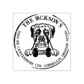 Aangepast adres voor Boxer-reeks Rubberstempel (Afrduk)