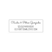 Aangepast adres voor huwelijksretourzending  zelfinktende stempel (Design)