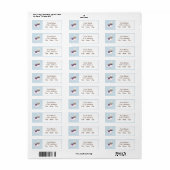 Aangepast adres voor Llama Cute Etiket (Full Sheet)