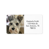 Aangepast adres voor retourfotokopie etiket (Voorkant)