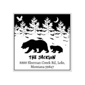 Aangepast adres voor retourzending van Forest Beer Rubberstempel (Afrduk)