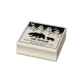 Aangepast adres voor retourzending van Forest Beer Rubberstempel (Stempel)