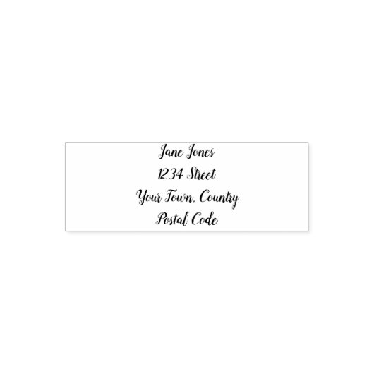 Aangepast adres  zelfinktende stempel (Design)