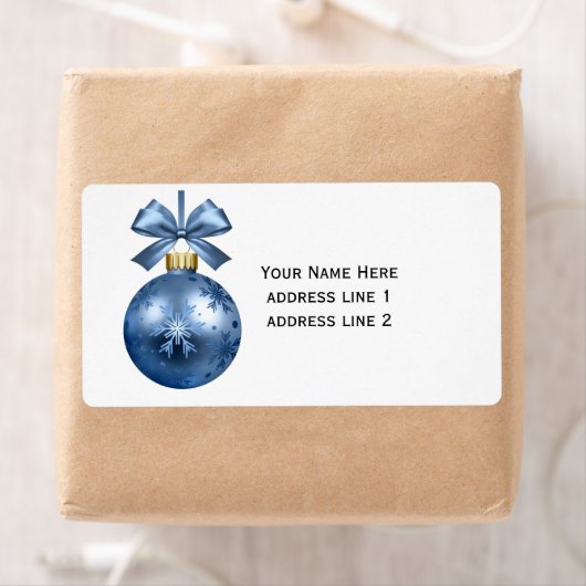 aangepast adreslabel Kerstversiering Etiket (Insitu)