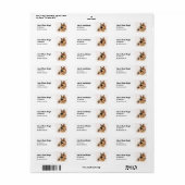Aangepast adreslabel voor Duitse herder Etiket (Full Sheet)