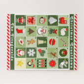 Aangepast advent Calendar Jigzaag Puzzle Legpuzzel (Horizontaal)