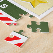 Aangepast advent Calendar Jigzaag Puzzle Legpuzzel (Zijkant)