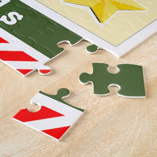 Aangepast advent Calendar Jigzaag Puzzle Legpuzzel (Zijkant)