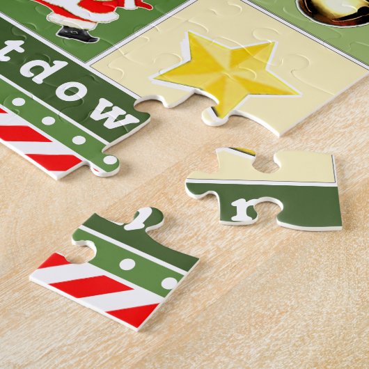 Aangepast advent Calendar Jigzaag Puzzle Legpuzzel (Zijkant)