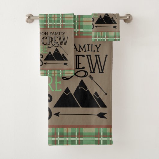 Aangepast Adventure voor Cabin Camping Bad Handdoek (Insitu)