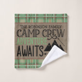 Aangepast Adventure voor Cabin Camping Bad Handdoek (Wasdoekje)