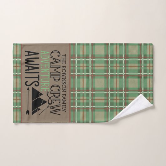 Aangepast Adventure voor Cabin Camping Bad Handdoek (Handdoek)