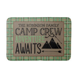 Aangepast Adventure voor Cabin Camping Badmat