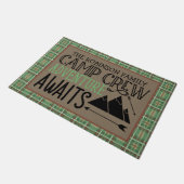 Aangepast Adventure voor Cabin Camping Deurmat (Schuin)