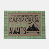 Aangepast Adventure voor Cabin Camping Deurmat (Voorkant)